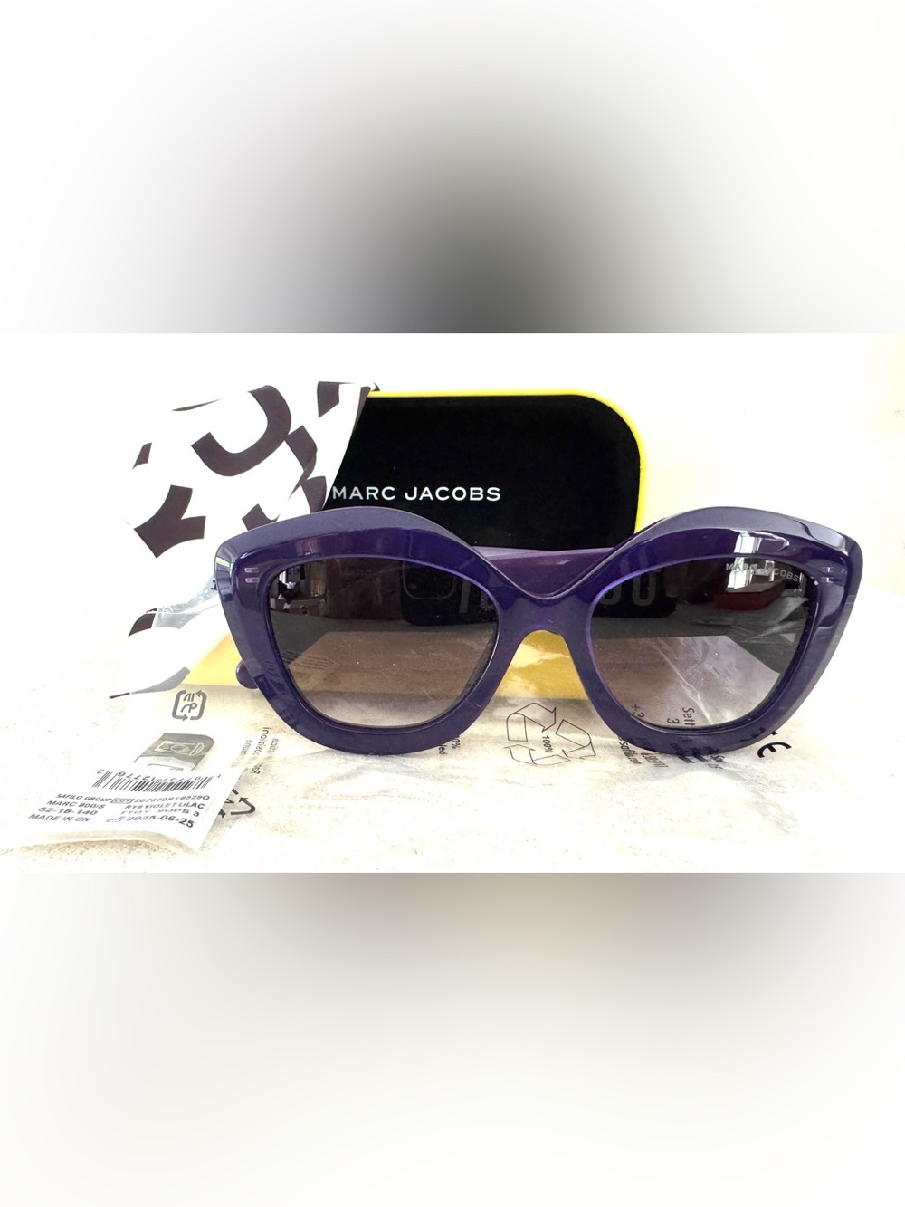 MARC JACOBS - NWT MARC 800/S Purple Cat Eye Sunglasses Unisex - Picture 10 of 10